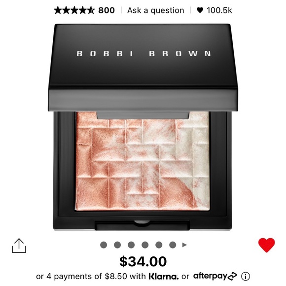 *Brand New*No Box* Bobbi Brown MINI Hifhlighting powder in “Pink Glow” - Picture 6 of 9